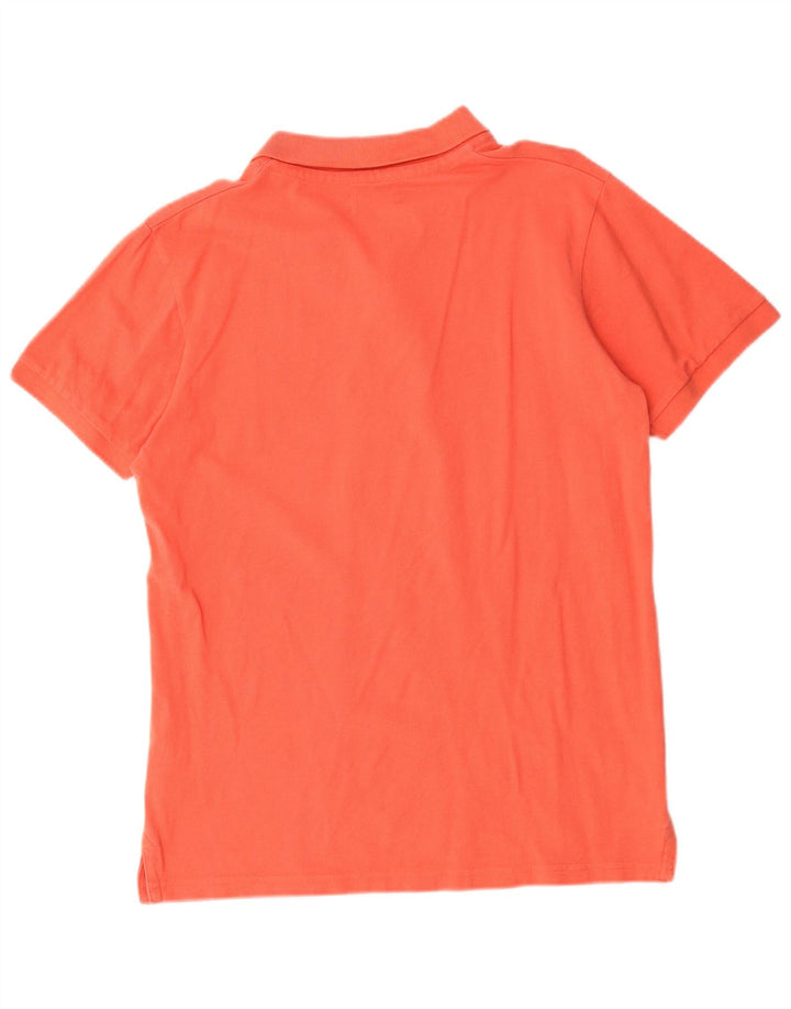 Jack & Jones Mens Polo Shirt Large Pink Cotton