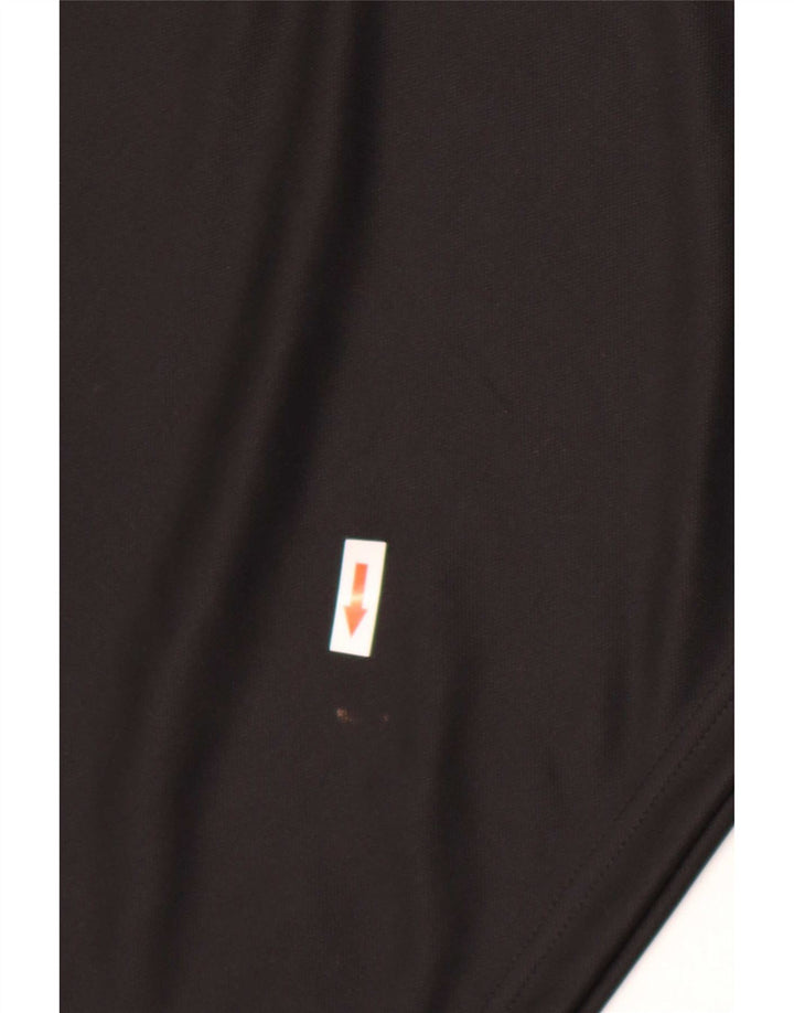Adidas Mens Aeroready Zip Neck Pullover Tracksuit Top Large Black Polyester