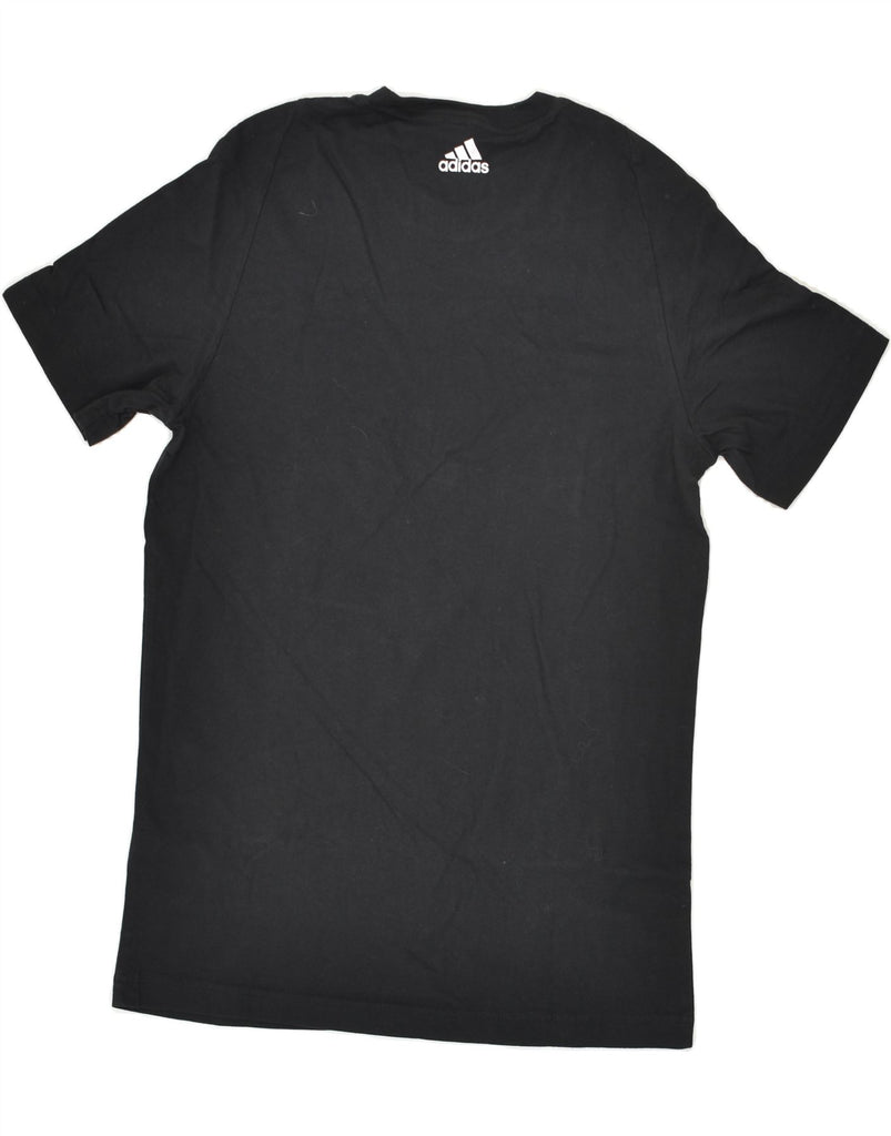 ADIDAS Mens Graphic T-Shirt Top Medium Black Cotton | Vintage Adidas | Thrift | Second-Hand Adidas | Used Clothing | Messina Hembry 