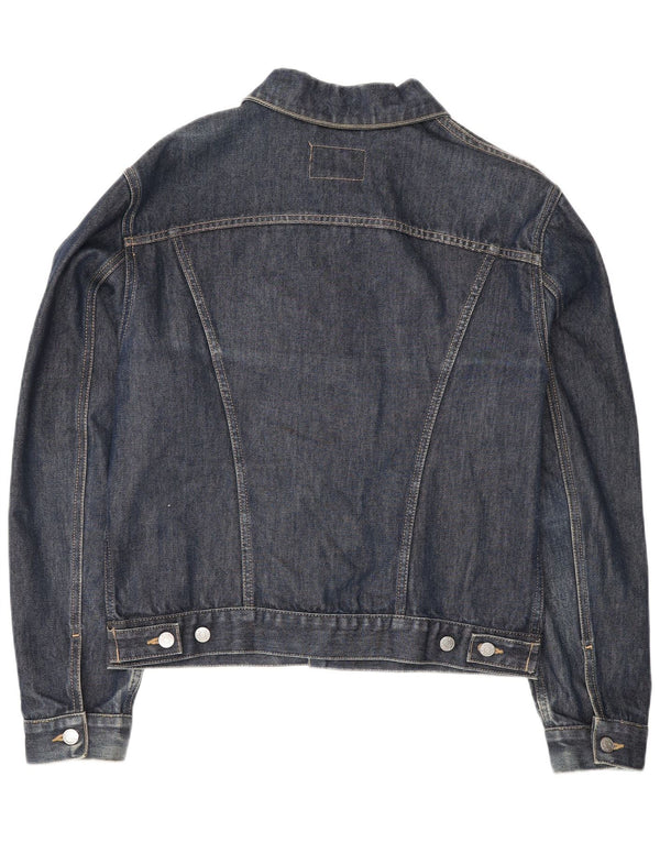 Rifle Mens Denim Jacket UK 38 Medium Navy Blue Cotton