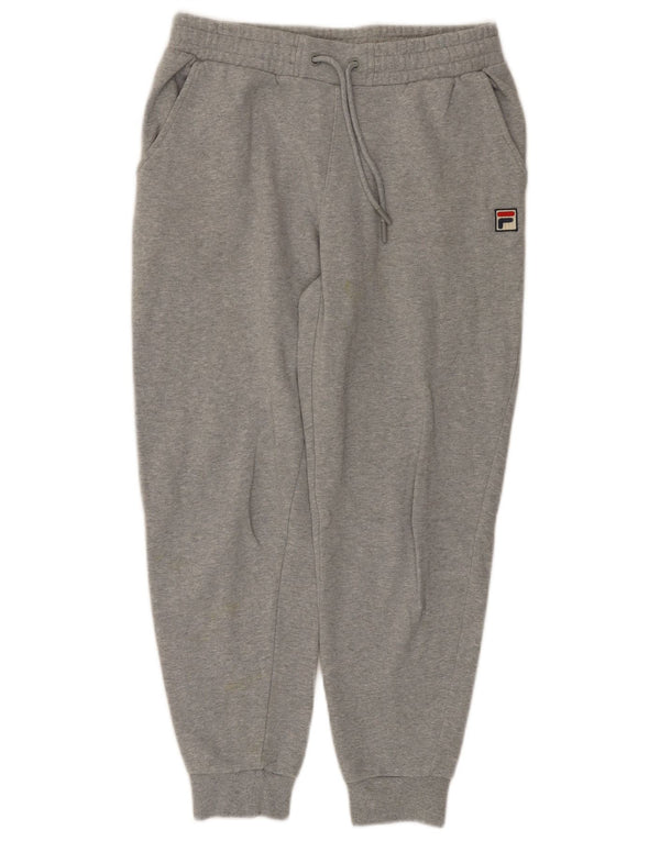 FILA Womens Tracksuit Trousers Joggers UK 10 Small  Grey Cotton