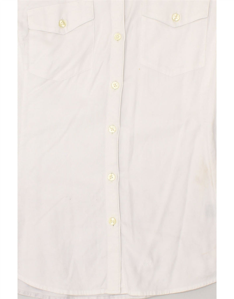 BANANA REPUBLIC Womens Shirt UK 10 Small White Cotton | Vintage Banana Republic | Thrift | Second-Hand Banana Republic | Used Clothing | Messina Hembry 