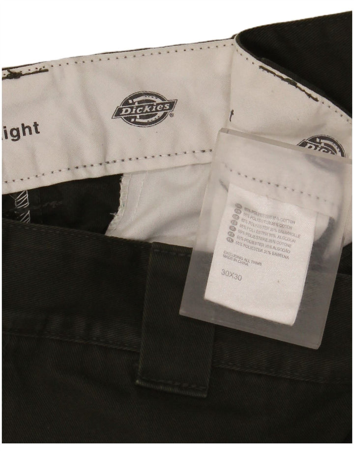 Dickies Mens Straight Chino Trousers W30 L30 Khaki Polyester