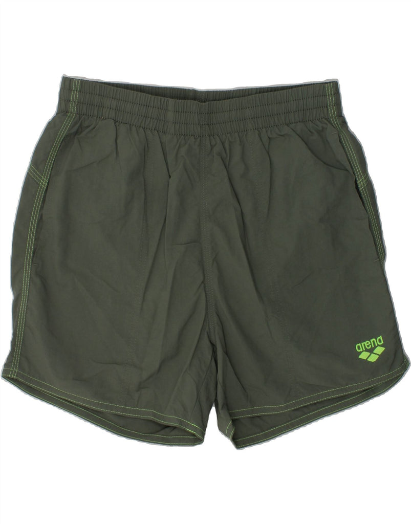 ARENA Boys Sport Shorts 9-10 Years Small Khaki Nylon | Vintage Arena | Thrift | Second-Hand Arena | Used Clothing | Messina Hembry 