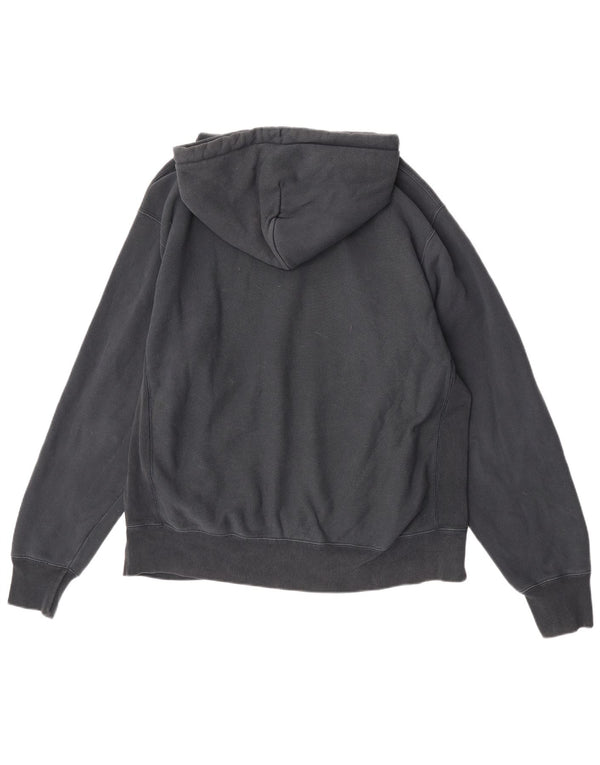 Champion Mens Hoodie Jumper Large Black Cotton