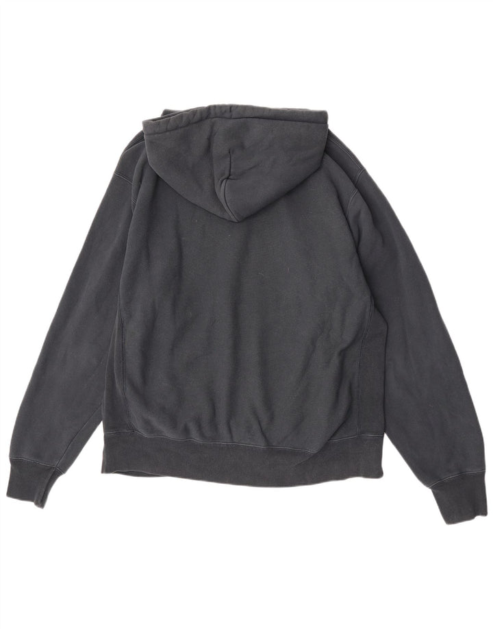Champion Mens Hoodie Jumper Large Black Cotton