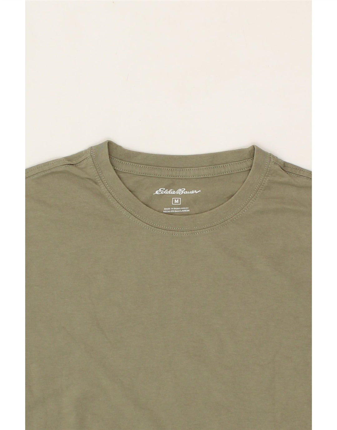 EDDIE BAUER Mens T-Shirt Top Medium Green Cotton Vintage Eddie Bauer and Second-Hand Eddie Bauer from Messina Hembry 