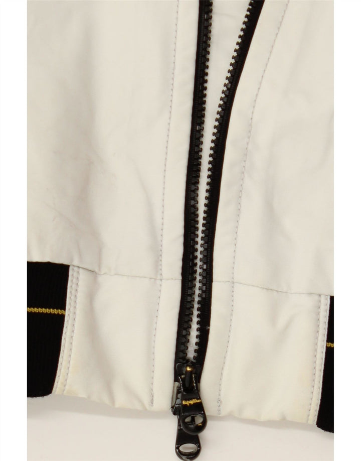 REFRIGIWEAR Boys Bomber Jacket 15-16 Years XL White Nylon