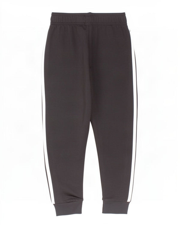 Adidas Boys Tracksuit Trousers Joggers 5-6 Years Black Polyester