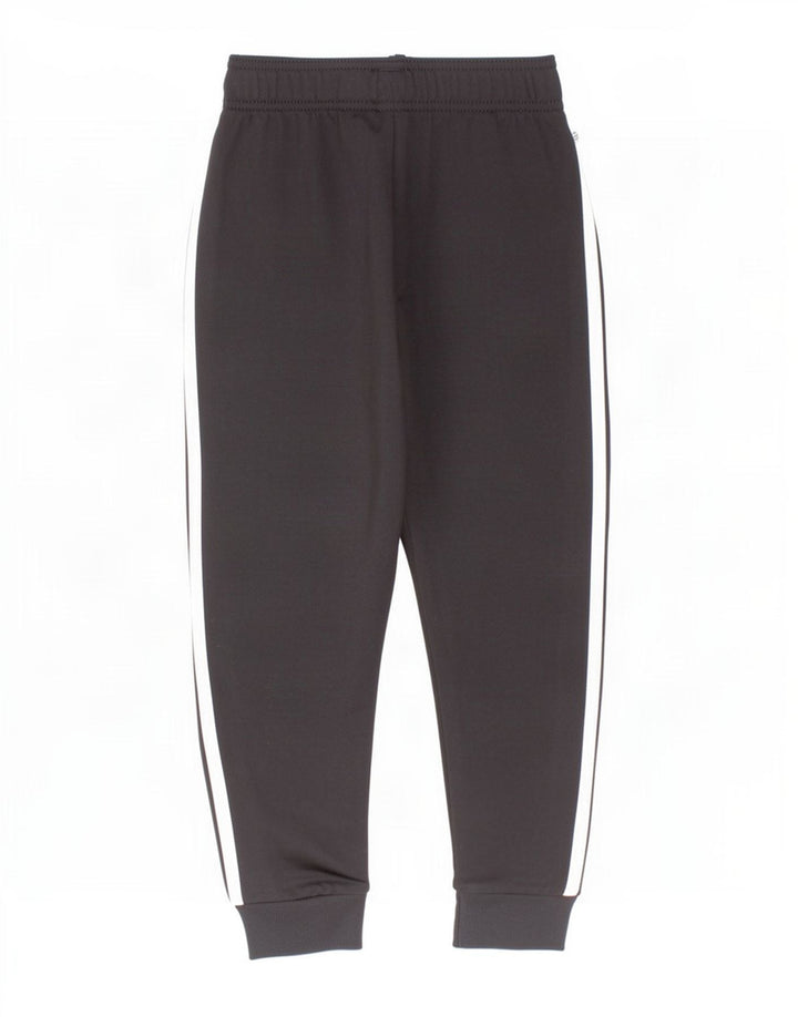 Adidas Boys Tracksuit Trousers Joggers 5-6 Years Black Polyester