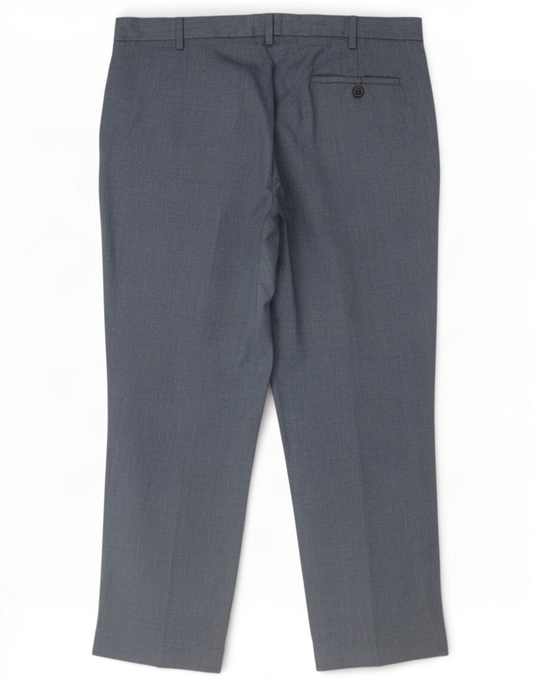 Marks & Spencer Mens Regular Chino Trousers W36 L29 Navy Blue Polyester