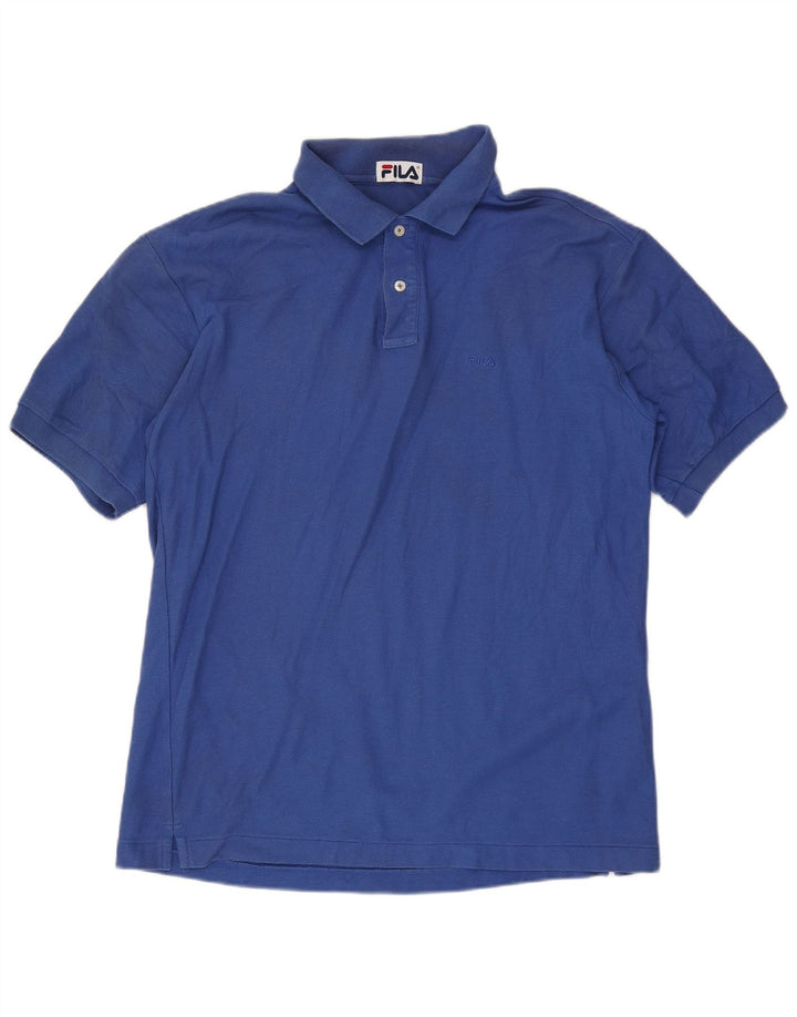 Fila Mens Polo Shirt XL Blue