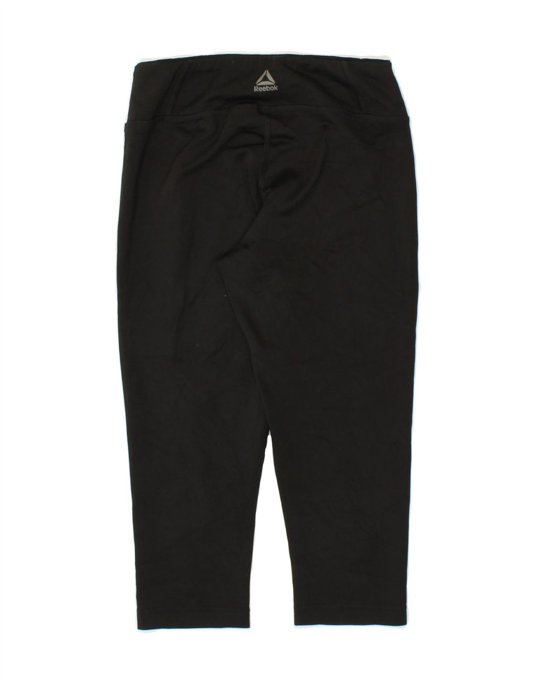 REEBOK Womens Capri Leggings UK 8/10 Small  Black Polyester Vintage Reebok and Second-Hand Reebok from Messina Hembry 