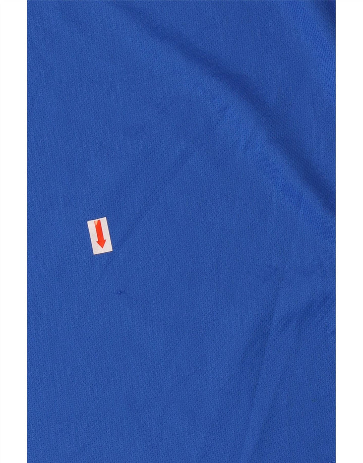 Adidas Womens Climalite T-Shirt Top UK 12/14 Medium Blue Polyester