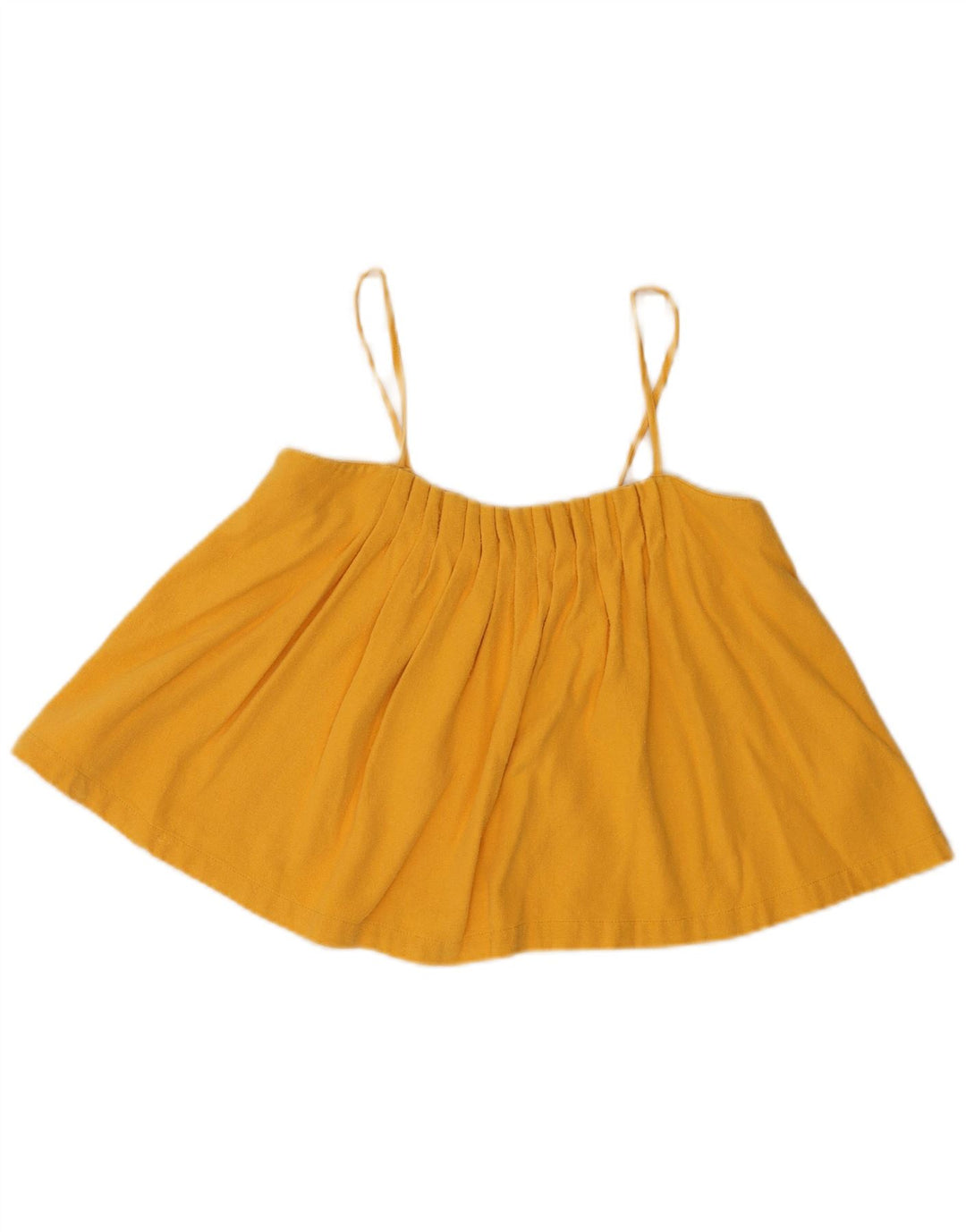 Levi's Womens Crop Cami Top US 1 XS Yellow Silk