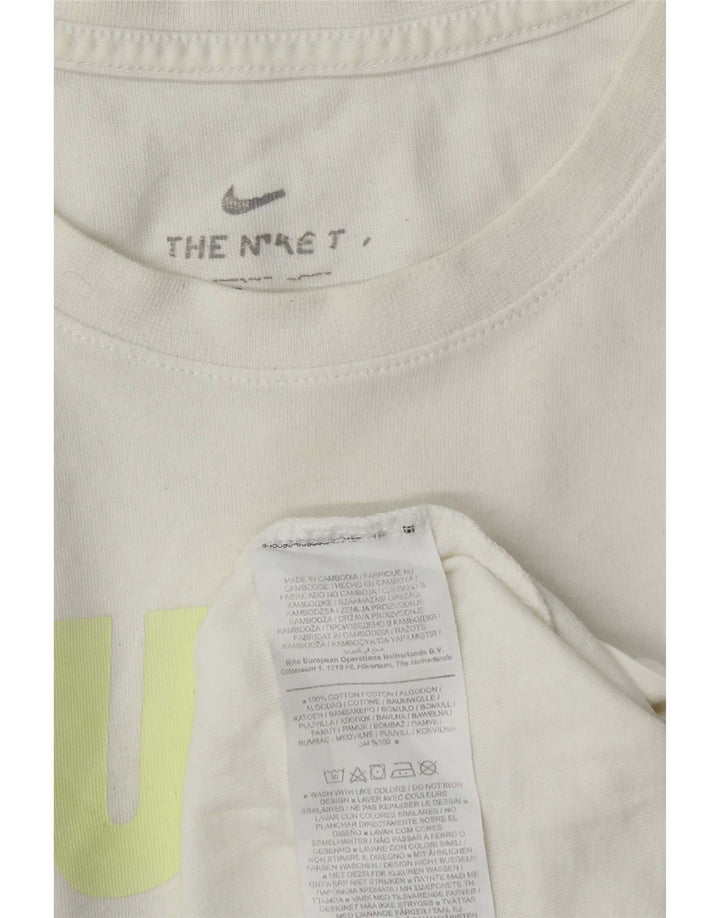 Nike Mens Graphic T-Shirt Top Large White Cotton