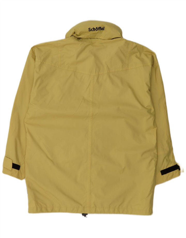 Schoffel Mens Hooded Loose Fit Rain Jacket UK 36 Small Yellow Polyester