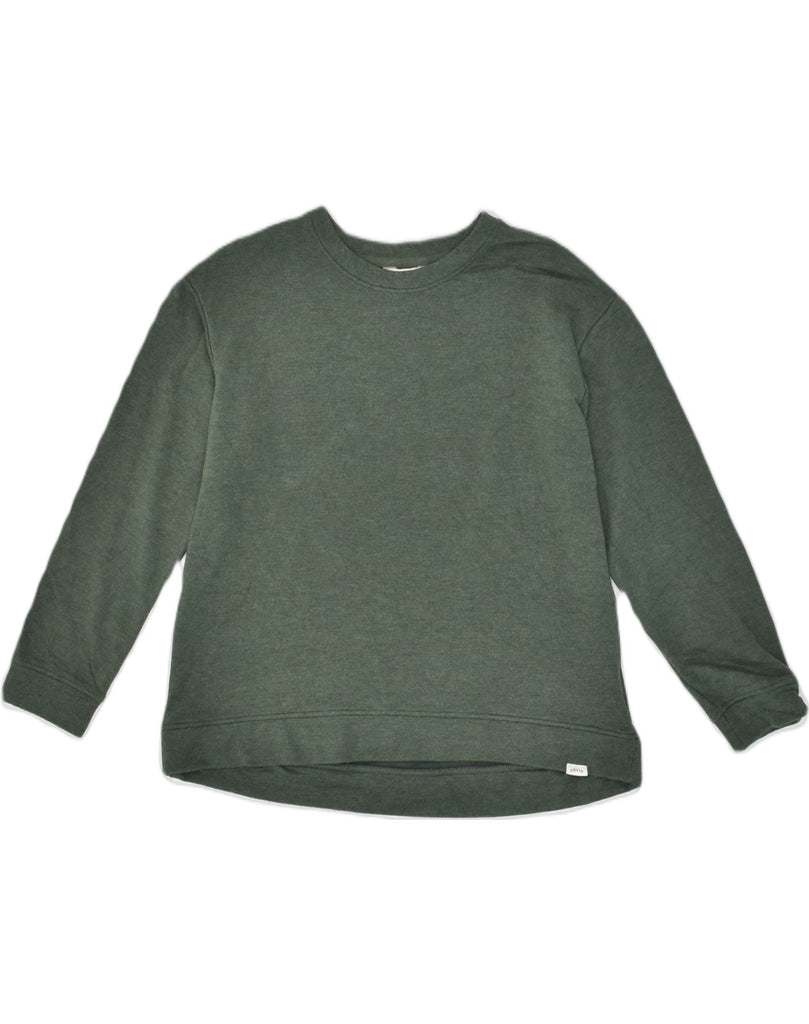 ORVIS Womens Sweatshirt Jumper UK 14 Medium Green Modal | Vintage Orvis | Thrift | Second-Hand Orvis | Used Clothing | Messina Hembry 