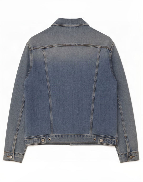 Moto Womens Oversized Denim Jacket UK 8 Small Blue Cotton