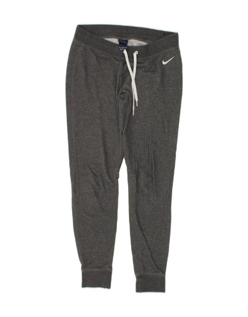 NIKE Womens Tracksuit Trousers Joggers UK 14 Medium Grey Cotton | Vintage Nike | Thrift | Second-Hand Nike | Used Clothing | Messina Hembry 