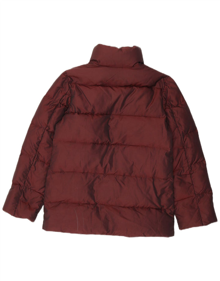 Zara Womens Padded Jacket UK 14 Medium Burgundy