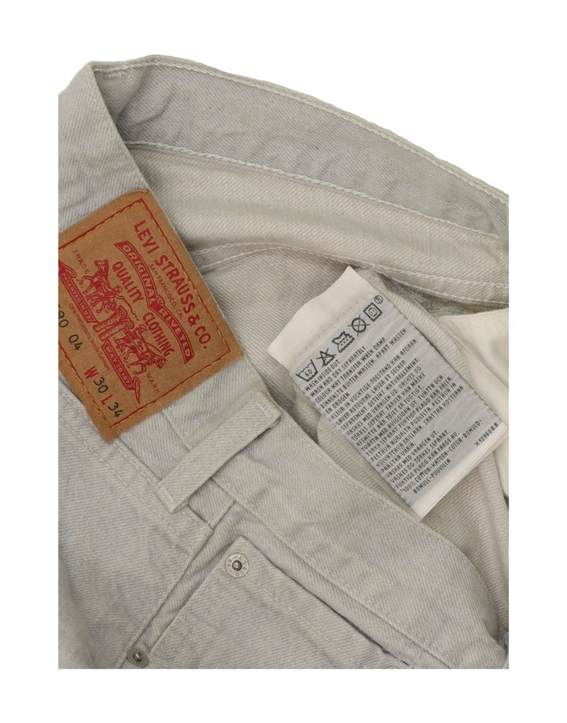 LEVI'S Mens 590 Straight Jeans W30 L34 Grey Cotton Vintage Levi's and Second-Hand Levi's from Messina Hembry 