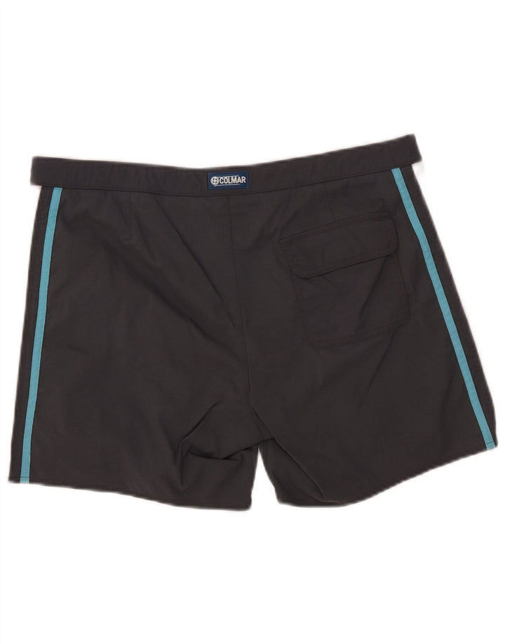 Colmar Mens Swimming Shorts EU 52 Large Grey Colourblock Polyamide