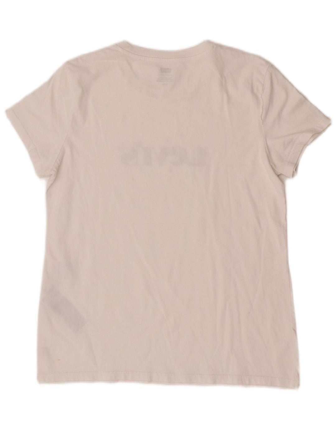 Levi's Womens Graphic T-Shirt Top UK 14 Medium White Cotton