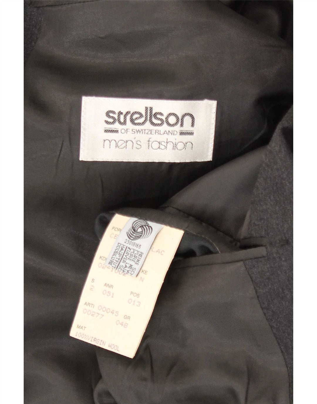 Strellson Mens Double Breasted Blazer Jacket IT 48 Medium Grey Wool
