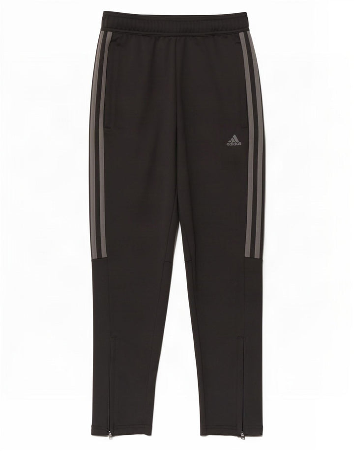 Adidas Boys Aeroready Tracksuit Trousers 11-12 Years Black Polyester