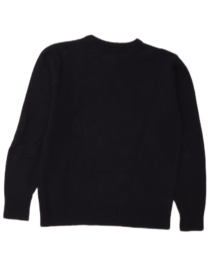 North Sails Womens Crew Neck Jumper Sweater UK 10 Small Navy Blue Wool