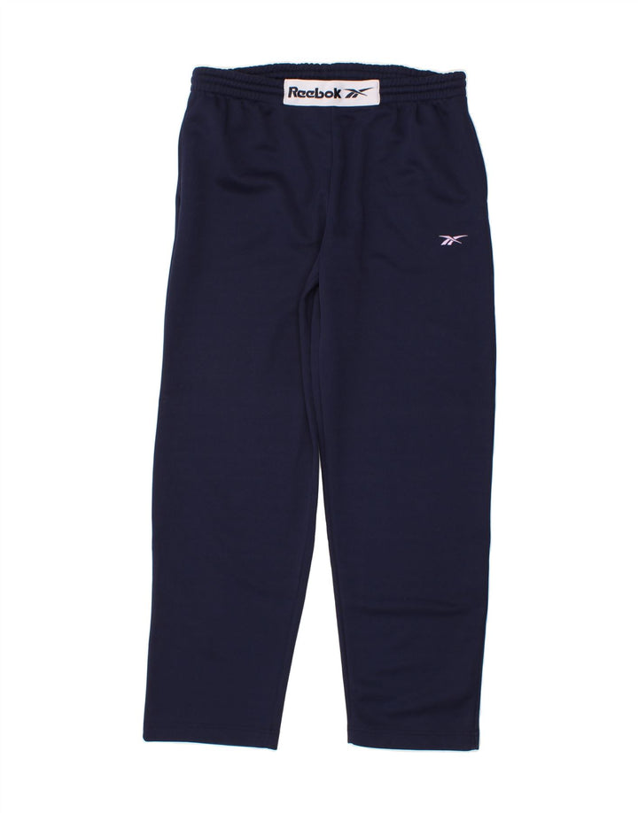 REEBOK Mens Tracksuit Trousers Large Navy Blue Polyester Vintage Reebok and Second-Hand Reebok from Messina Hembry 
