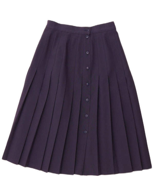 ST. BERNARD Womens High Waist A-Line Skirt UK 14 Medium W28  Navy Blue
