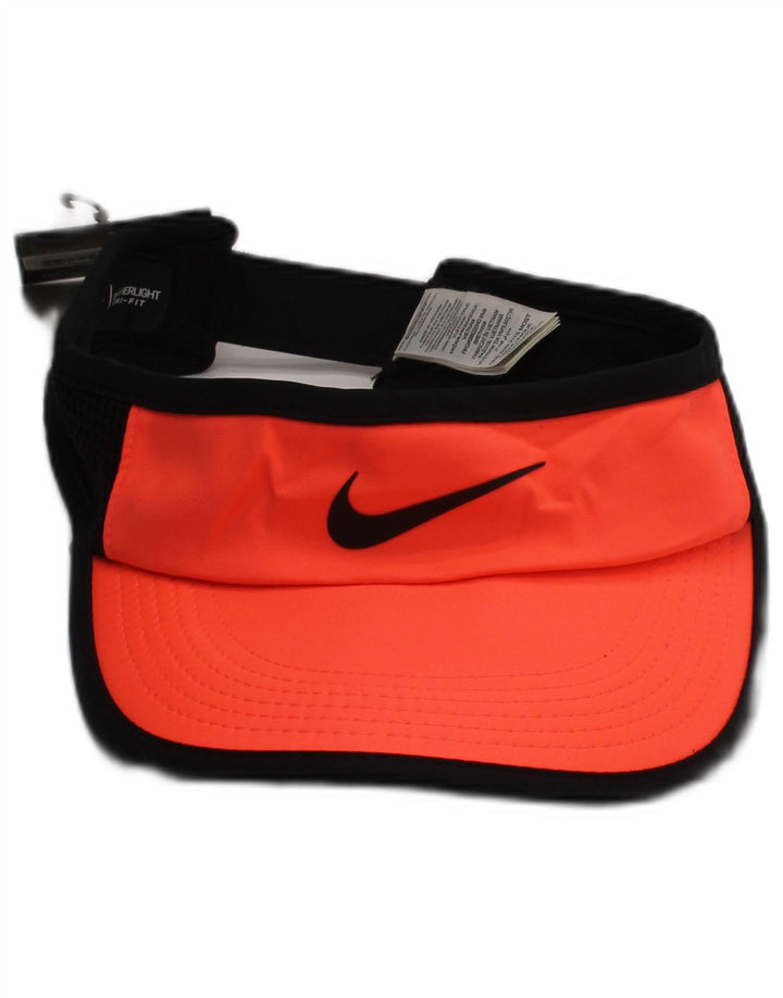 NIKE Womens Dri Fit Visor Cap One Size Orange Polyester Sports