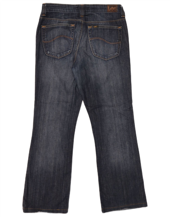 Lee Womens Marion Bootcut Jeans W30 L28 Navy Blue Cotton