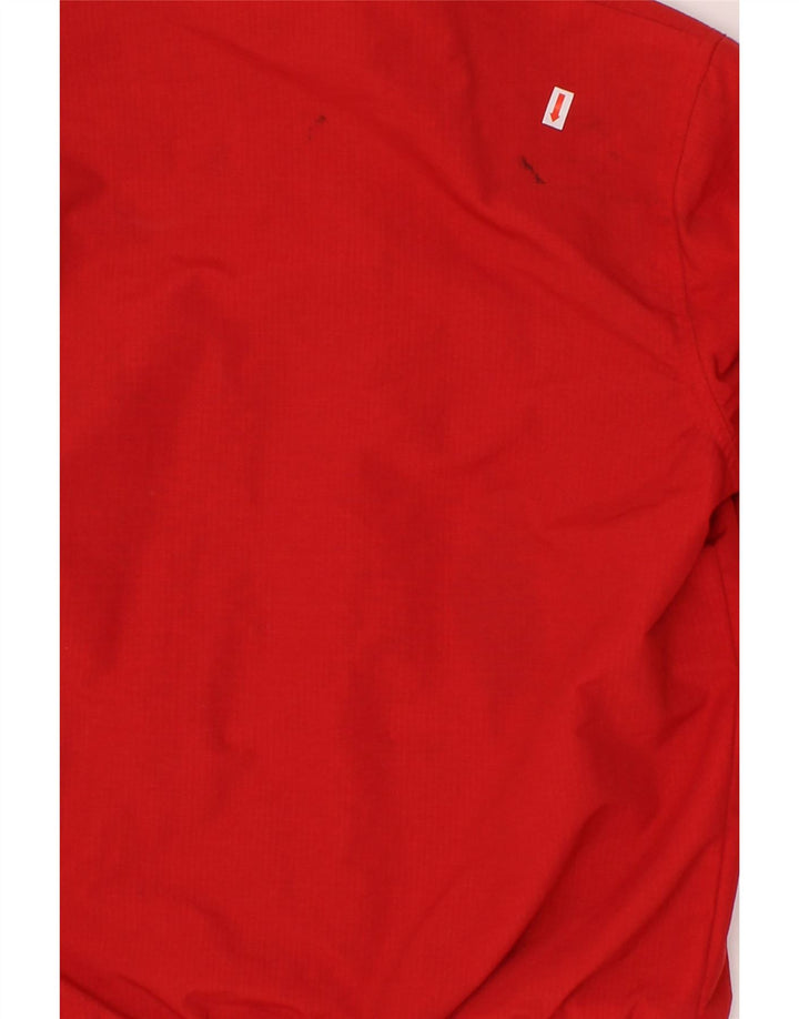 ASICS Girls Windbreaker Jacket 11-12 Years Red Polyester Vintage Asics and Second-Hand Asics from Messina Hembry 