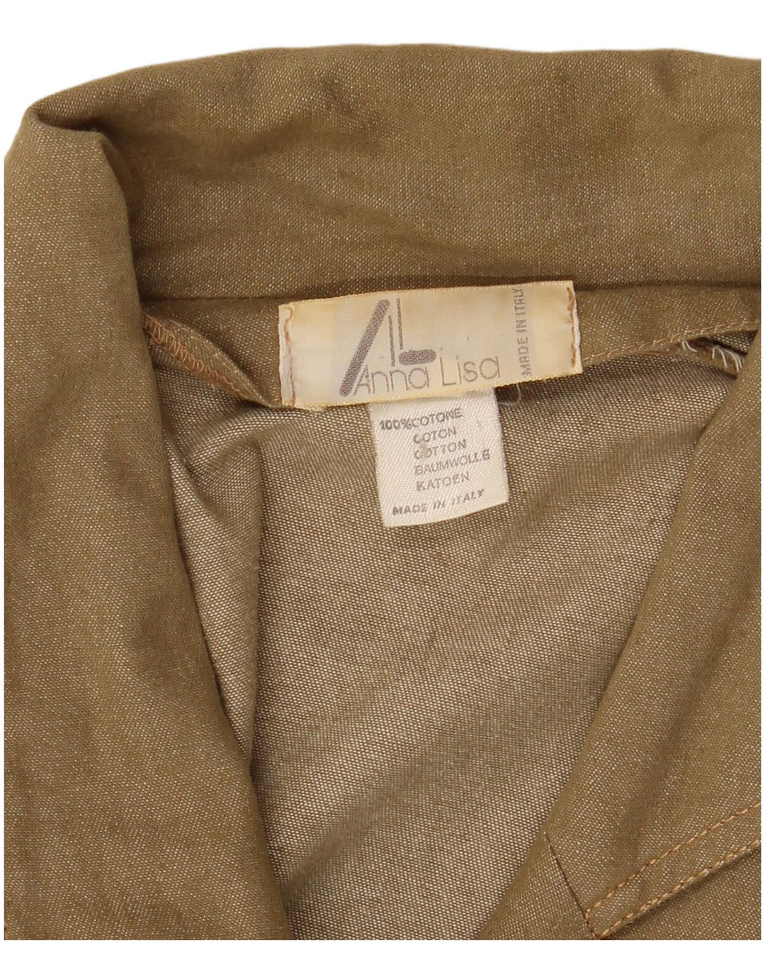 Vintage Womens Longline 3 Button Blazer Jacket IT 42 Medium Green Cotton