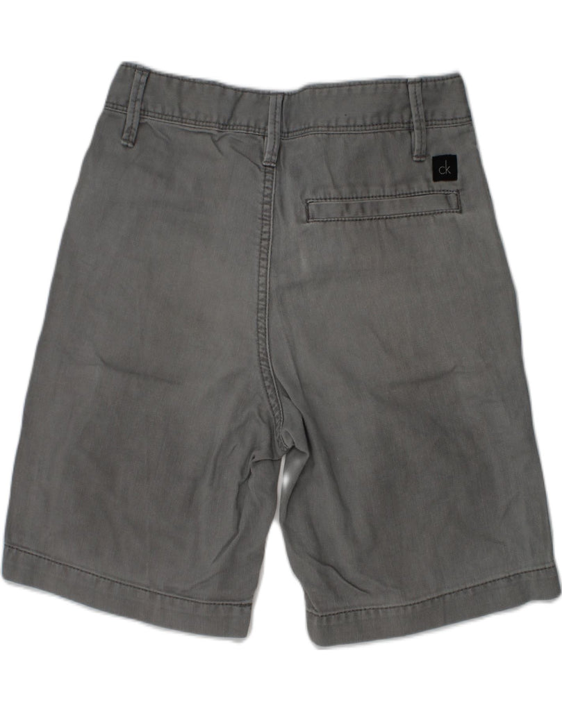 CALVIN KLEIN Boys Chino Shorts 7-8 Years W24 Grey Cotton | Vintage Calvin Klein | Thrift | Second-Hand Calvin Klein | Used Clothing | Messina Hembry 