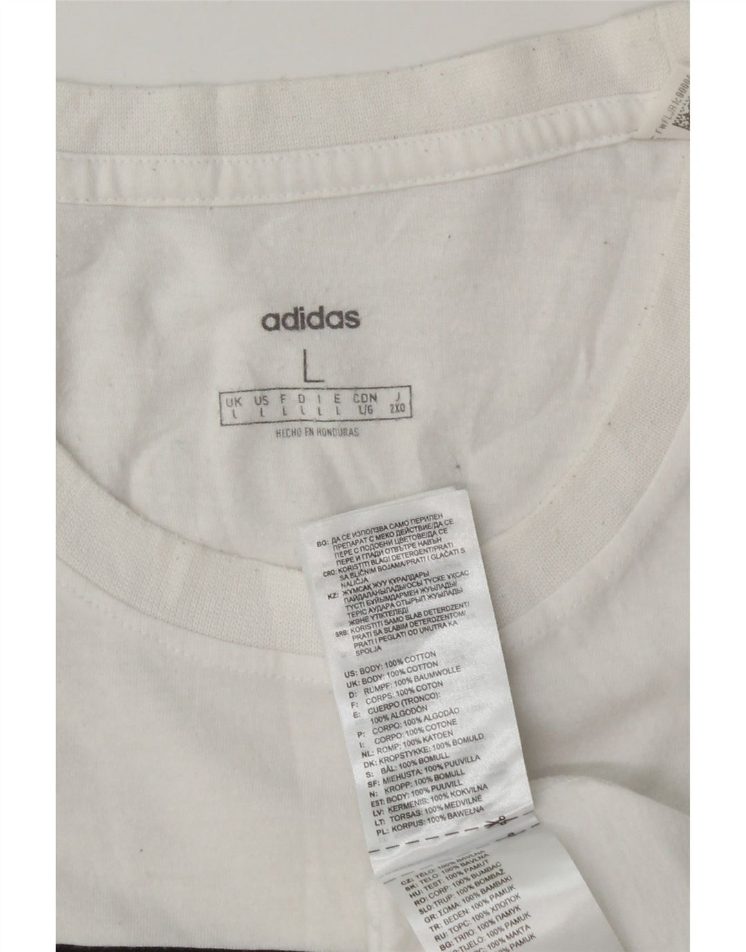 Adidas Mens Graphic T-Shirt Top Large White Cotton