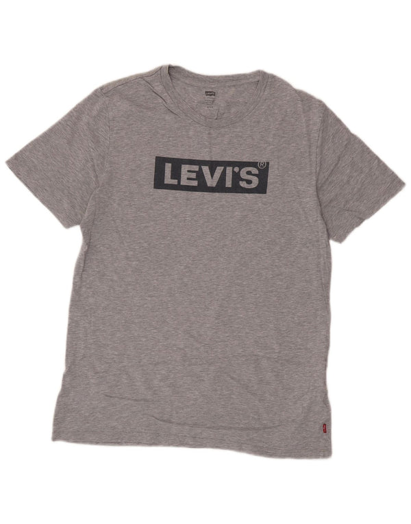 Levi's Mens Graphic T-Shirt Top Medium Grey Cotton
