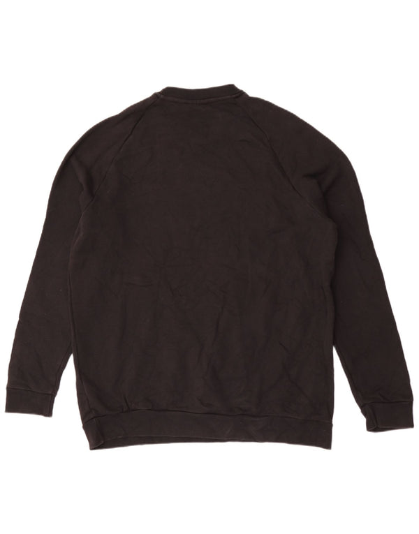 Adidas Mens Graphic Sweatshirt Jumper Large Black Cotton