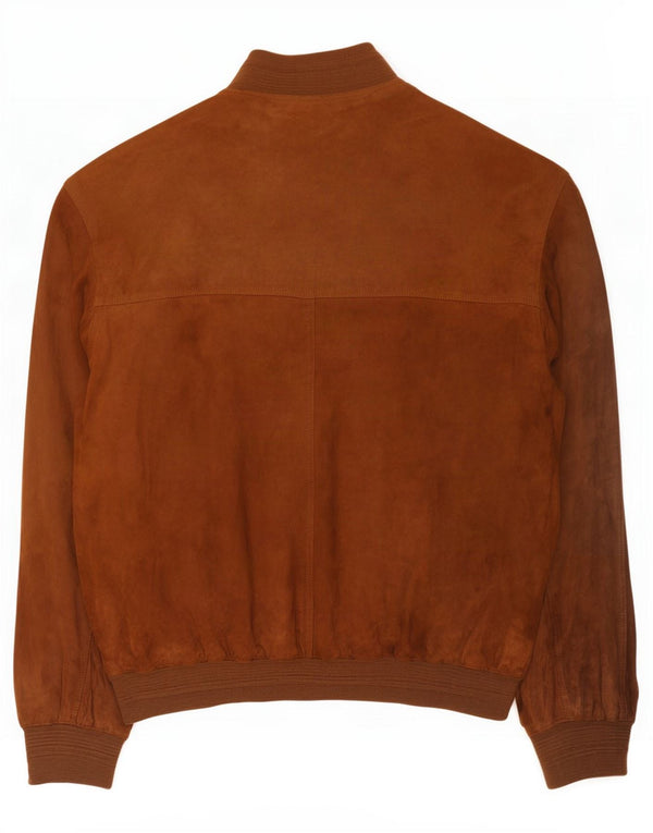 Maximilian Mens Suede Bomber Jacket UK 42 XL Brown