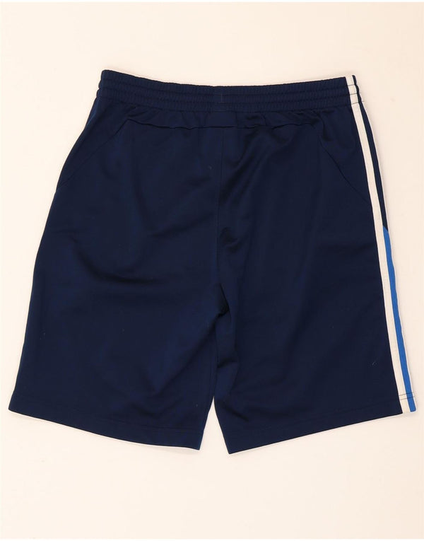Adidas Boys Sport Shorts 15-16 Years  Navy Blue Colourblock Polyester