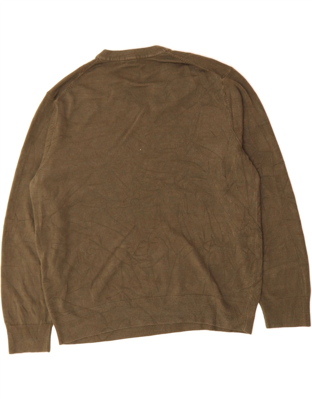 DOCKERS Mens V-Neck Jumper Sweater 2XL Green Acrylic Vintage Dockers and Second-Hand Dockers from Messina Hembry 