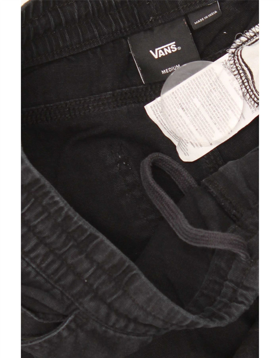 Vans Mens Straight Cargo Trousers Medium W32 L28 Black Cotton