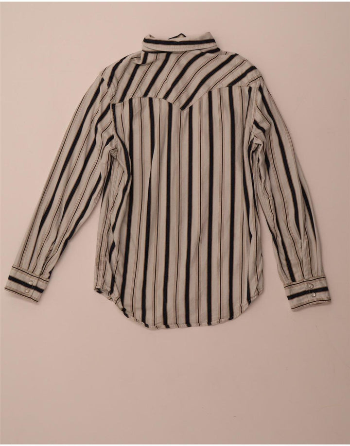 LEVI'S Mens Flannel Shirt Small White Striped