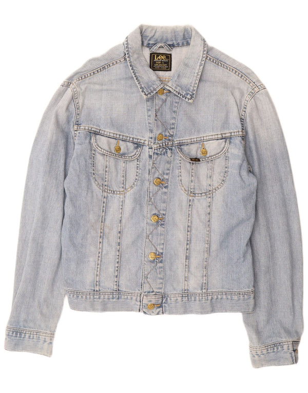 LEE Womens Denim Jacket UK 16 Large Blue Cotton