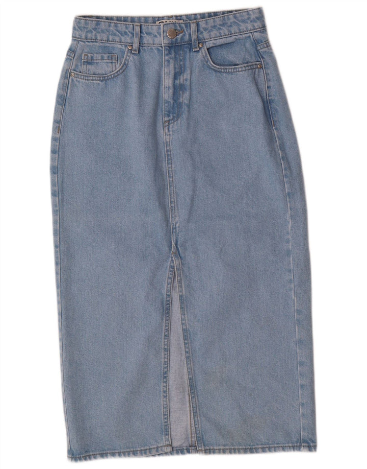 Only Womens Denim Skirt XS W25  Blue Cotton
