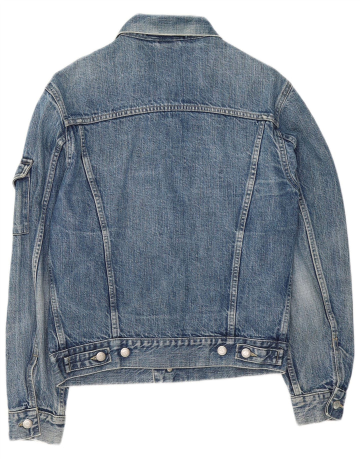 PICKWICK Womens Denim Jacket UK 14 Medium Blue Cotton