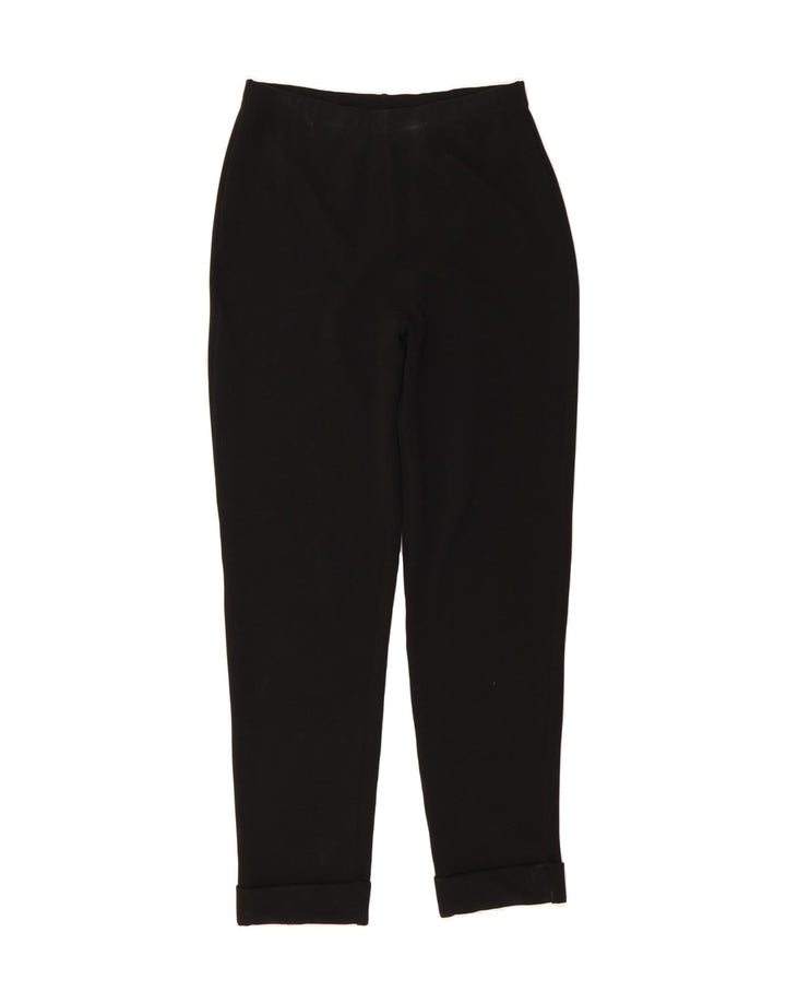 EDDIE BAUER Womens Tapered Chino Trousers UK 14 Medium  Black Nylon Vintage Eddie Bauer and Second-Hand Eddie Bauer from Messina Hembry 